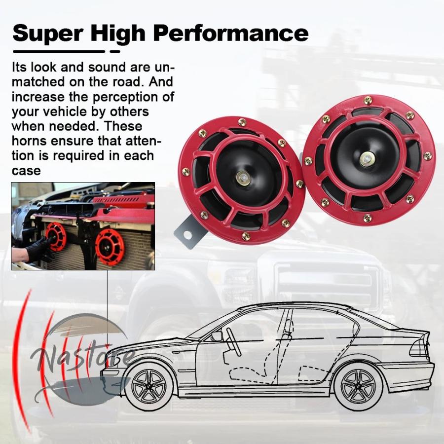 並行輸入品 lb31 バイク キット lzone 2 個 12v 115db 超大音量コンパクト電気ブラストトーンエアホーン ブラケット + dhb_1