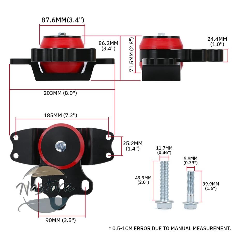 並行輸入品 アウディ audi キット エンジン lzone トランスミッション振り子マウント 09+ vw jetta golf mk5 mk6 passat tt a3 2.0 tsi 部品 カスタムパーツの画像