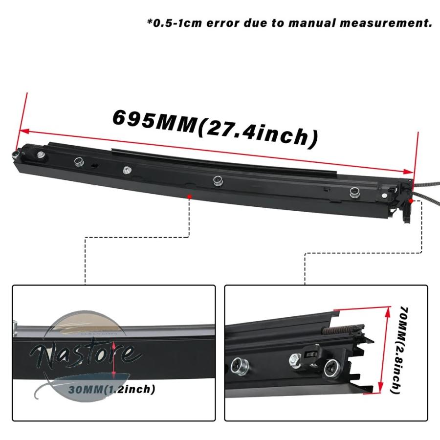 並行輸入品 メルセデスベンツ mercedes ベンツ a2227800100 a2227800200 w222 s クラス amg パノラマサンルーフ スライディング トラック サンルーフの画像