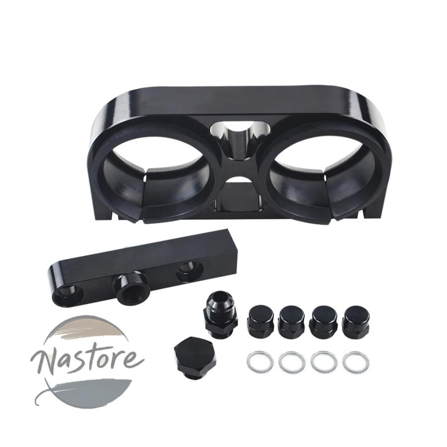 並行輸入品 ld2642 lzone ツイン燃料 ポンプ ブラケット ビレット アルミ アセンブリ アウトレット マニホールド ブラック 044 燃料 pqy カスタムパーツ 部品の画像