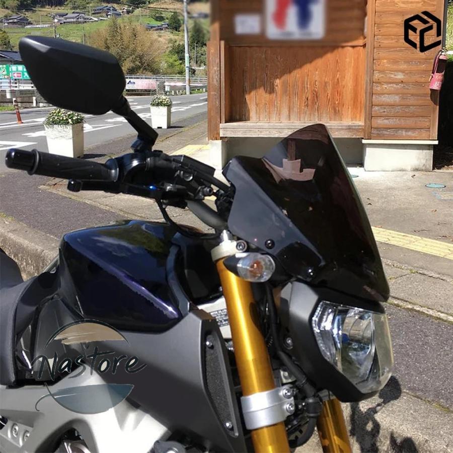 並行輸入品 mt09 ヤマハ バイク ミラー 二輪 バック 大型広角 xsr xmax
