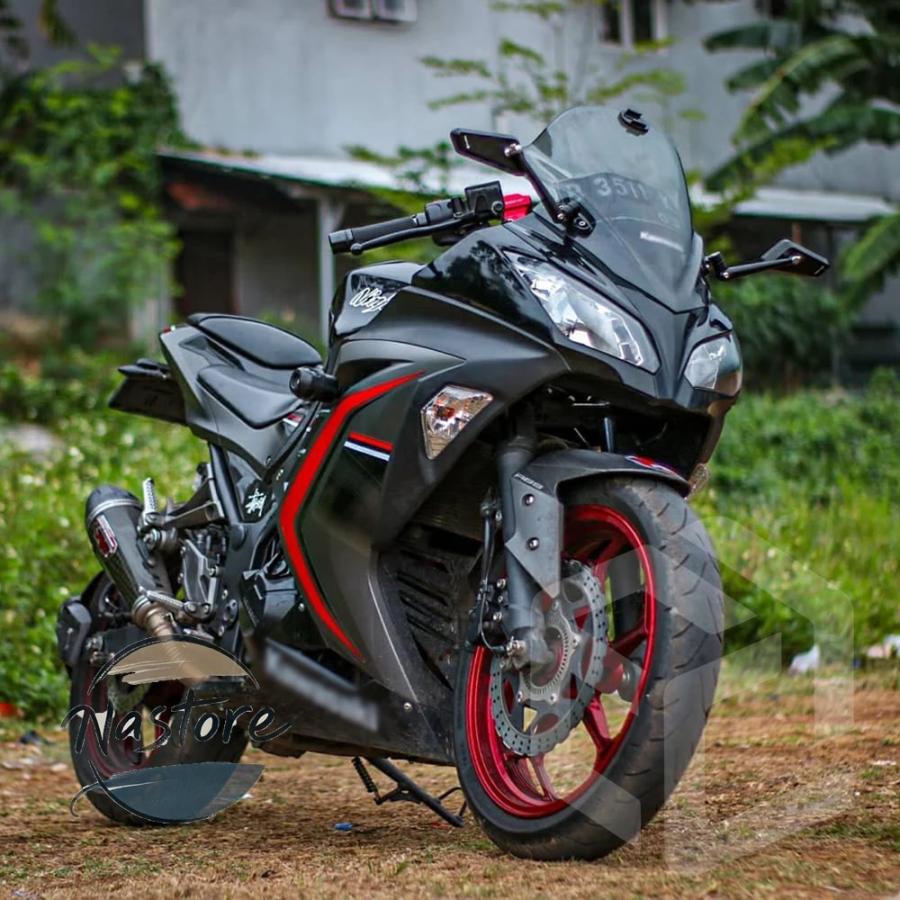 並行輸入品 h2 バイク ミラー カワサキ ニンジャ250 300 400 650 h4