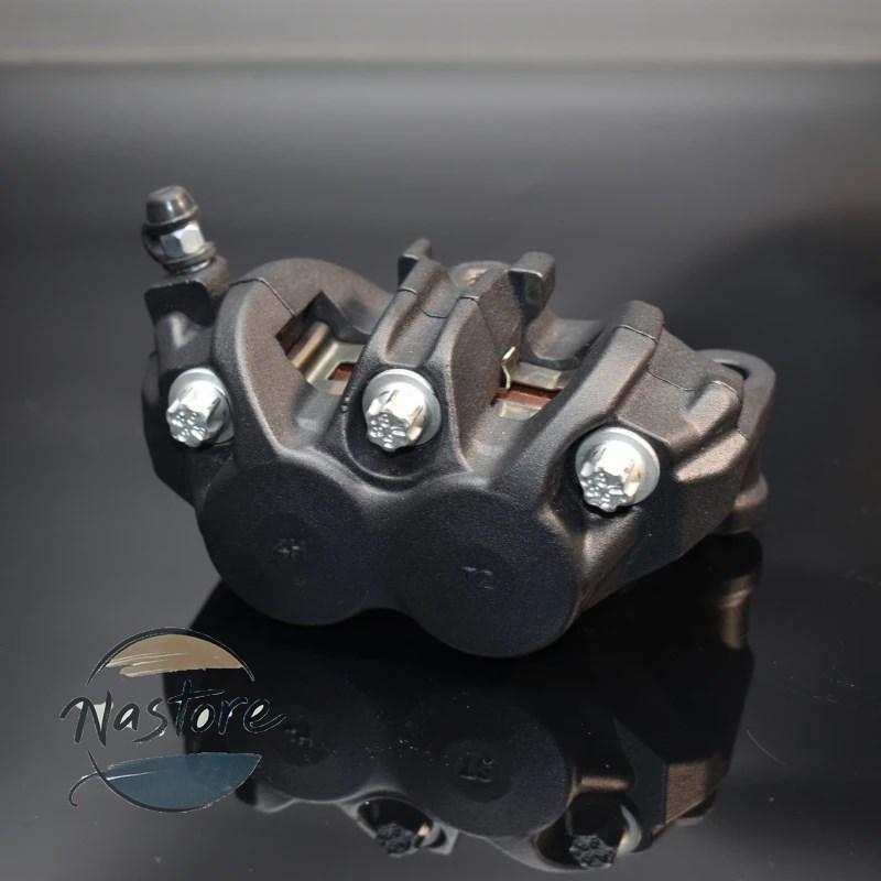 並行輸入品 バイク ブレーキ キャリパー 30mm 非対称ピストン 前輪 100mm 取り付けロックポイント カスタムパーツ 部品 アクセサリーの画像