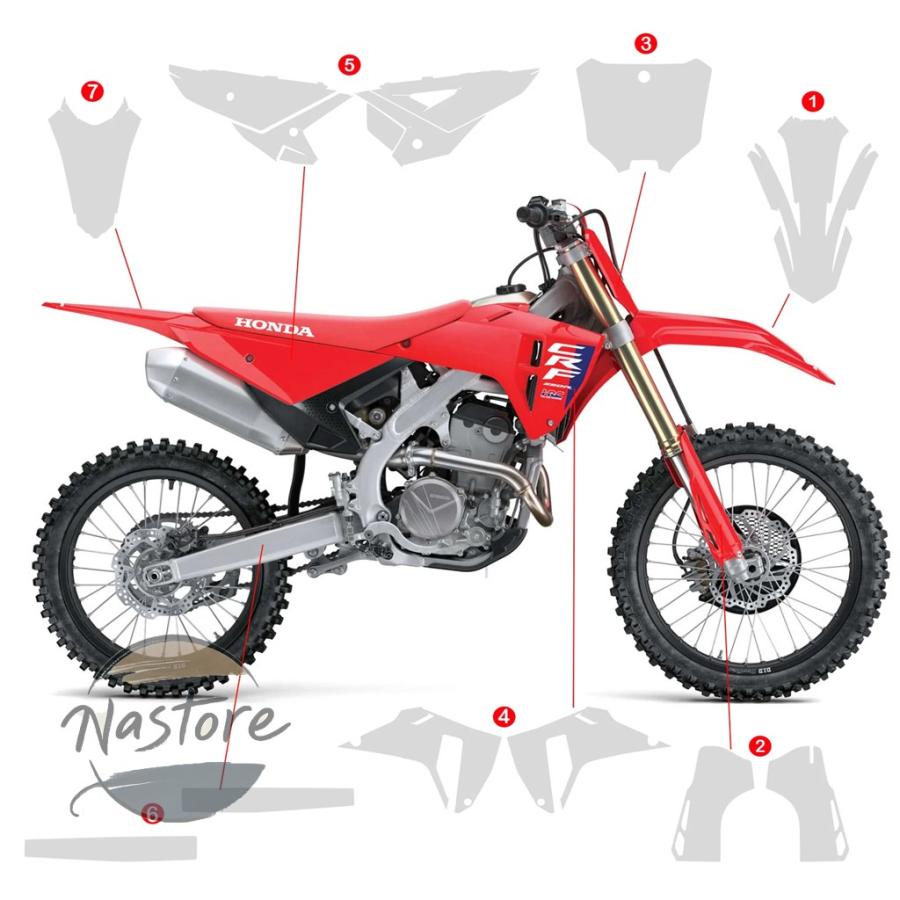 並行輸入品 ホンダ バイク 2025 crf 450r ppf 250r tpu ペイント