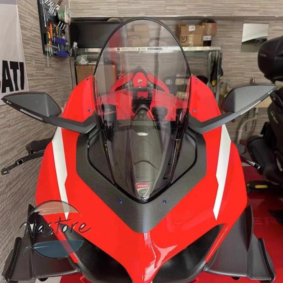 並行輸入品 v2 バイク カバー ミラー カスタムパーツ カスタム フロント カーボン 二輪 フェアリング キャップ ドゥカティ パニガーレ v4