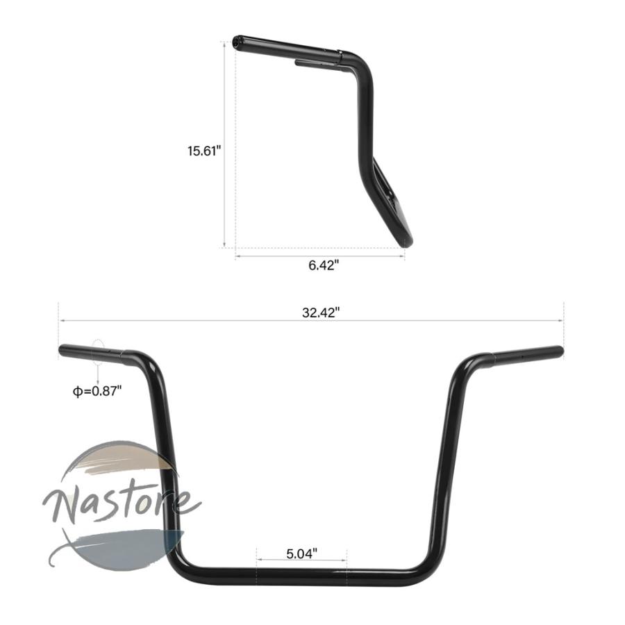 並行輸入品 BMW バイク ハンドル 部品 カスタムパーツ アクセサリー バー エイプハンガー グロスブラック トランスコンチネンタル 2021 2024_5