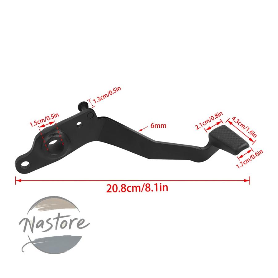 並行輸入品 z650 バイク ペダル ブレーキ リア アルミ フットレバー カワサキ ニンジャ650 ex650 er650 2017 2024 2の画像