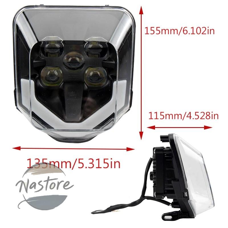 並行輸入品 バイク ヘッドライト ヘッド エンデューロledモトクロス ライト ハスクバーナ te tc fe fc 125 500 2012?2022 カスタムパーツ 部品 アクセサリーの画像