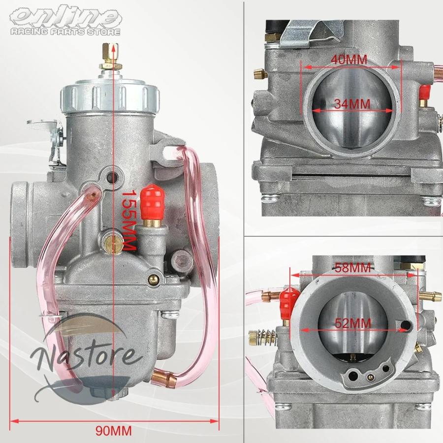 並行輸入品】vm34 バイク 合金キャブレター モトクロス ラウンド