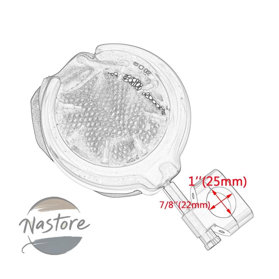 並行輸入品 バイク ハンドル バー カップホルダー 25mm 1インチ ハーレー ツーリングソフテイル ダイナスポーツスター xl 883 1200 カスタムパーツ 部品の画像