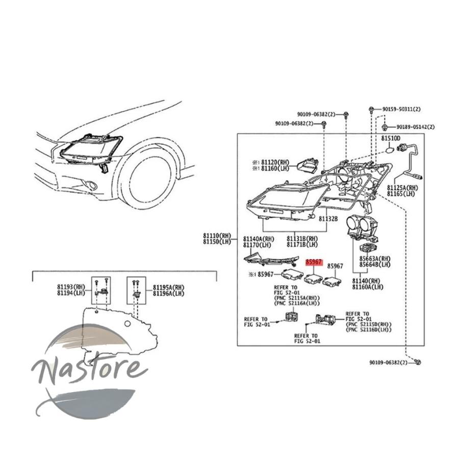 TOYOTA Lexus ヘッドライト 純正部品 並行輸入品 ls460 トヨタ toyota ヘッドライト ヘッド コンピュータ