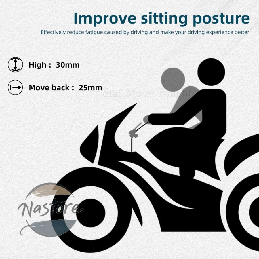 並行輸入品 nx400 ホンダ honda バイク ハンドル バー クリスアークランプアダプター 高リフトマウント nx500 nx 400 500 2023 2024 カスタムパーツ 部品_5