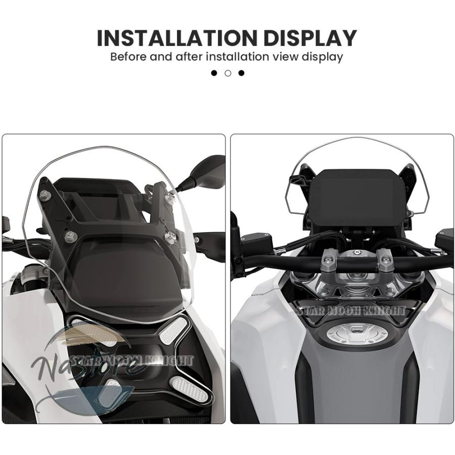 並行輸入品 BMW バイク フロント 部品 カスタムパーツ アクセサリー ガラス ウィンドデフレクター r 1300 gs r1300gs trophy 2022_5