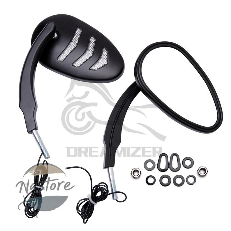 並行輸入品 バイク ミラー ブレーキ モダンled 二輪 信号 サイドライト ハーレー デビッドソン ロードビュー カスタムパーツ 部品 アクセサリー