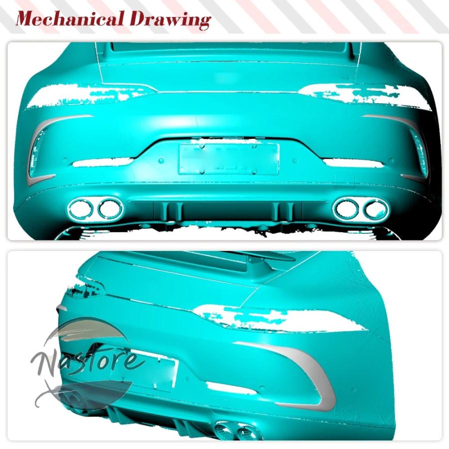 並行輸入品 メルセデスベンツ mercedes カバー リア 部品 カスタム