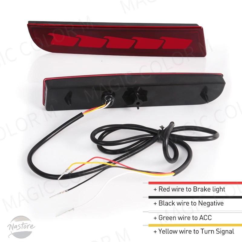 並行輸入品 LEDバンパーライト ダイナミックウィンカー テールブレーキランプ 三菱 ラクター スポーツRVR進化の画像