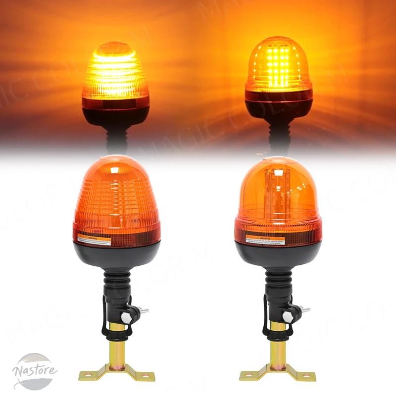 並行輸入品 防水 ストロボ 農業 ランプ 60LED 点滅信号 緊急セキュリティアラーム 黄色 12V_5