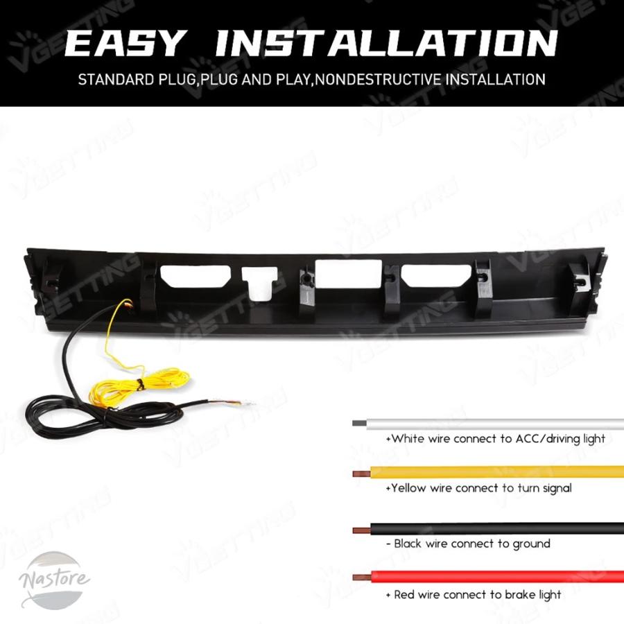 並行輸入品 トランクライト リアバンパー リフレクター ブレーキハザード ウィンカー 12V ATIV VIOS 2023 2024の画像
