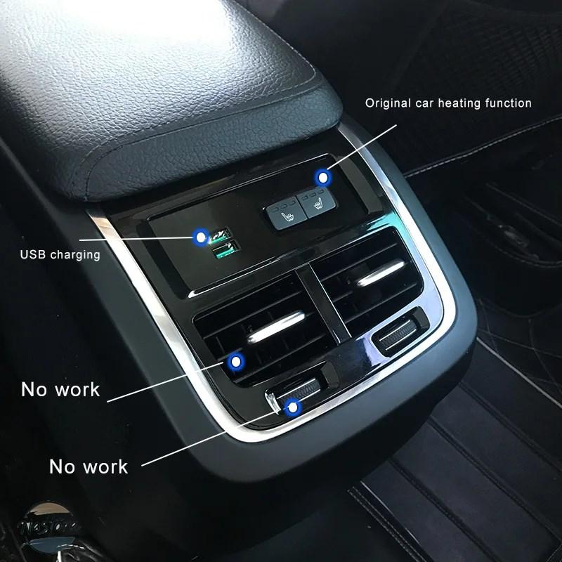 並行輸入品 リア暖房 USB充電 カスタムパーツ装飾 ボルボXC60 XC90 S60 V60 V90用アクセサリー_4