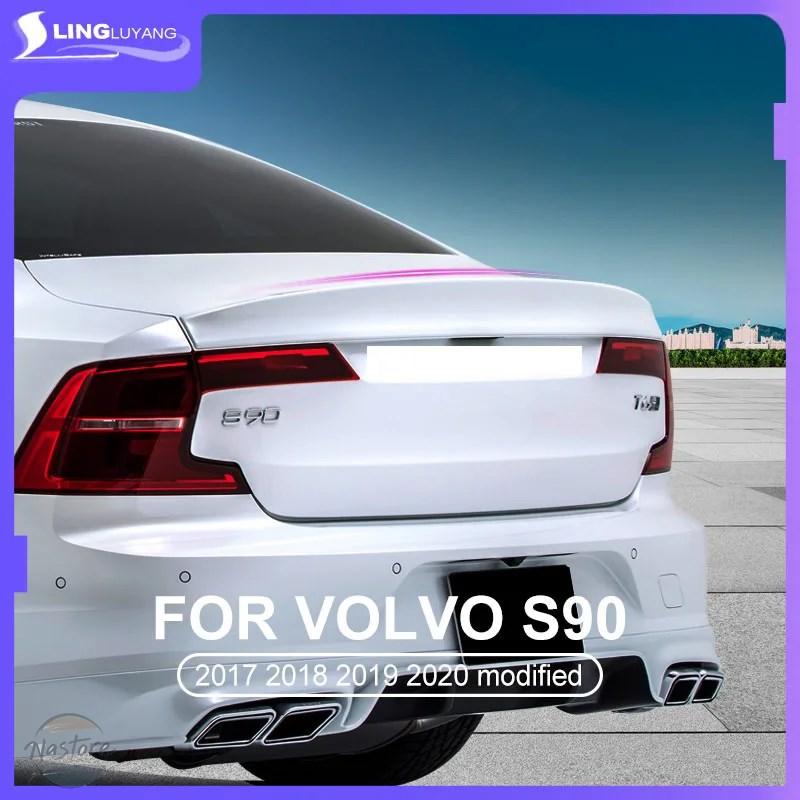 並行輸入品 EVO S90車用スポイラー 2016-2022個 ABS 装飾 リアトランク ボルボ用スポイラーの画像