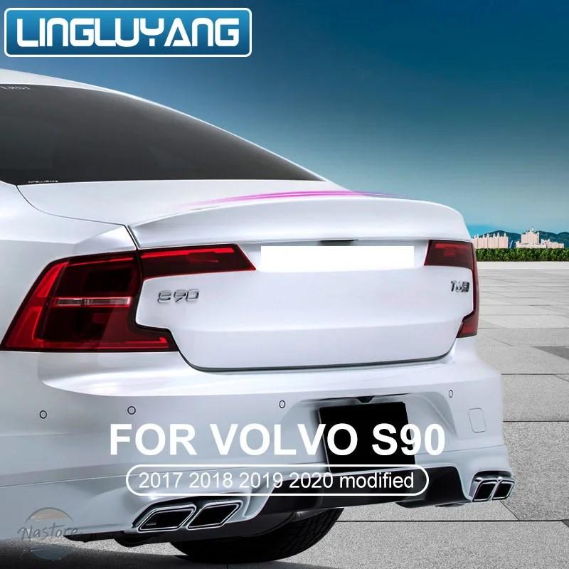 並行輸入品 EVO S90車用スポイラー 2016-2022個 ABS 装飾 リアトランク ボルボ用スポイラーの画像