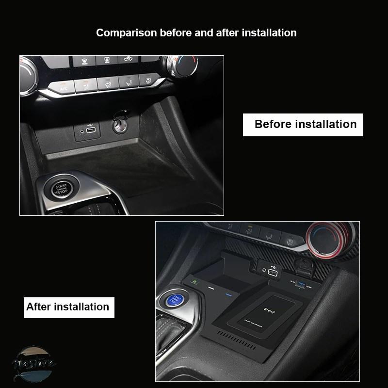 並行輸入品 ワイヤレスカーチャージャー 日産 高速充電プレート インテリアカスタムアクセサリー 10W SYLPHY SENTRA 2021 2020の画像