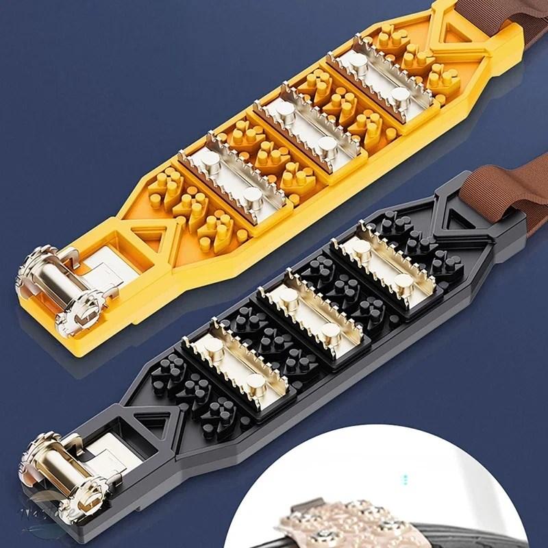 並行輸入品 滑り止めスノータイガークロー タイヤ TPU マンガン ネイルチェーン 冬 屋外 ホイール 車 6.5 10.83インチの画像