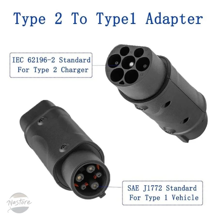 並行輸入品 電気自動車チャージャーコンバーター 電気自動車充電ステーション J1772ソケット IEC 62196の画像
