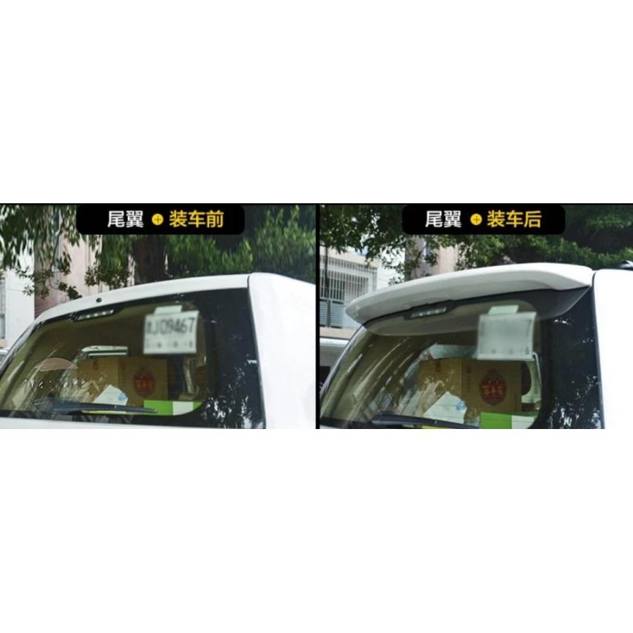 並行輸入品 OSMRK 取り付け ルーフバイザー 塗装ABS トヨタ ランドクルーザー リア スポイラー 2008 2017の画像