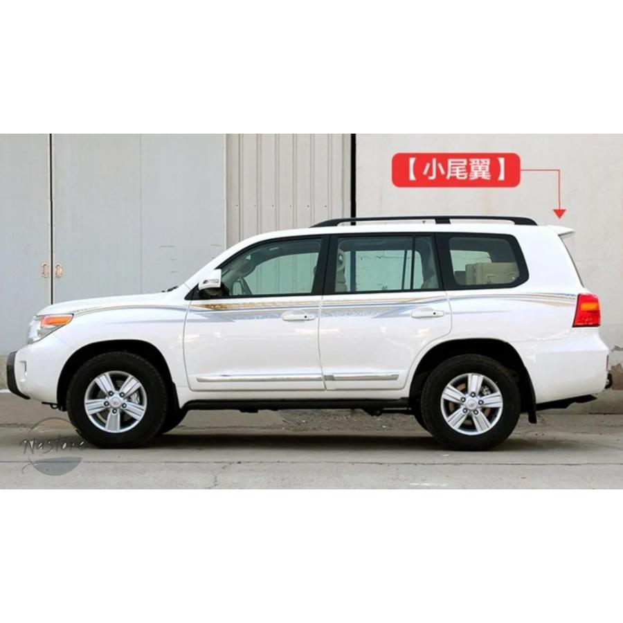 並行輸入品 OSMRK 取り付け ルーフバイザー 塗装ABS トヨタ ランドクルーザー リア スポイラー 2008 2017の画像