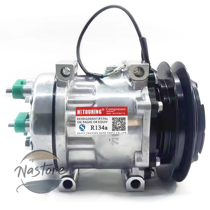 並行輸入品 kobelco エアコンコンプレッサー サンデン7h13 sd7h13 7351