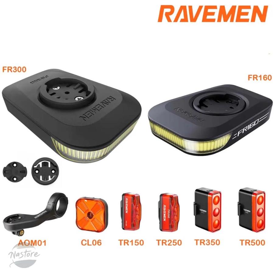 並行輸入品 RAVEMEN 自転車 フロントリア ライトセット FR160/FR300