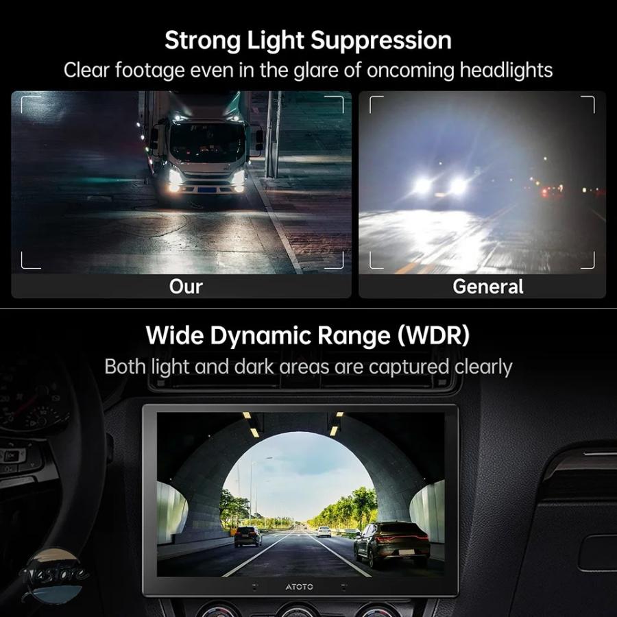 並行輸入品 ATOTO FHD02DV FHD 1080P オンダッシュDVRフロント カメラ