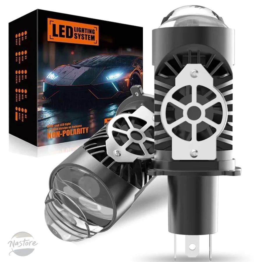 並行輸入品 H4プロジェクターレンズ LED車 ヘッドライト バルブ