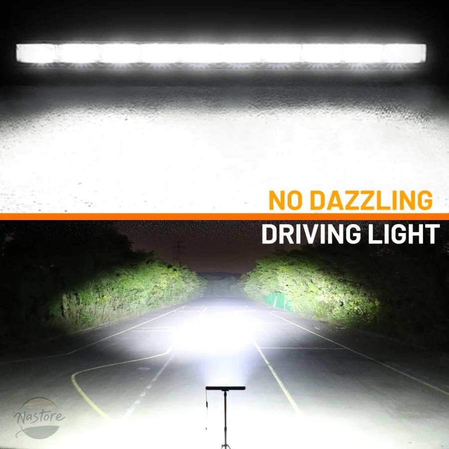 並行輸入品 CO LIGHT LED ライトバー 52インチ アンバー ホワイト DRL