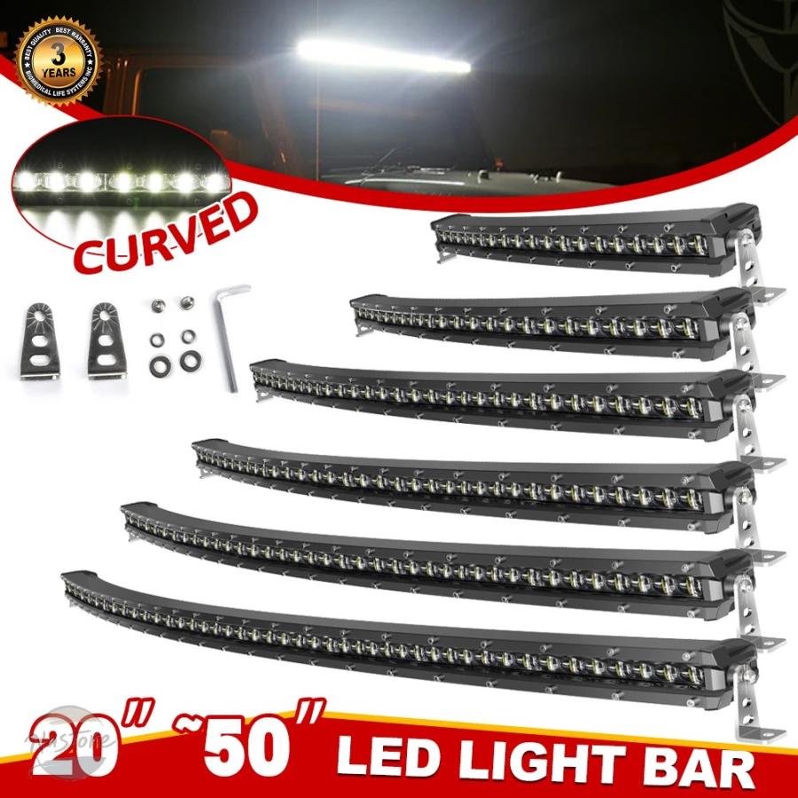 並行輸入品 HL 20/26/32/38/44/50インチ LED ライトバー カーブ
