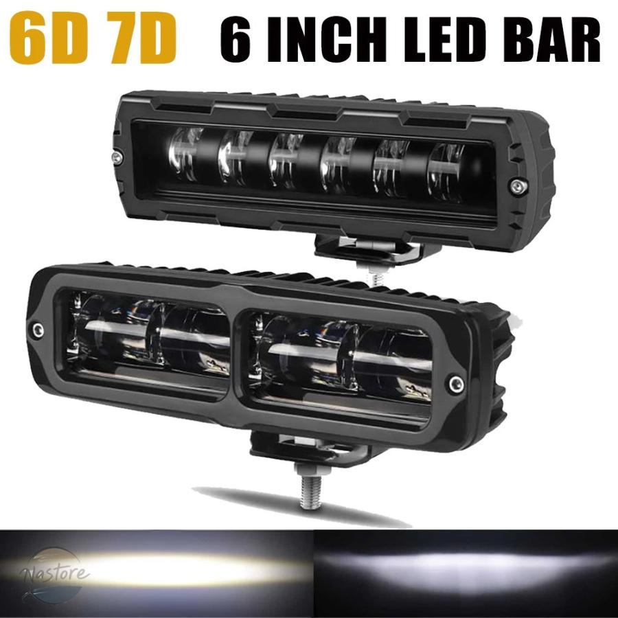 並行輸入品 LEDバー 6インチ 4X4 車 ライト LED作業補助 ヘッドライト