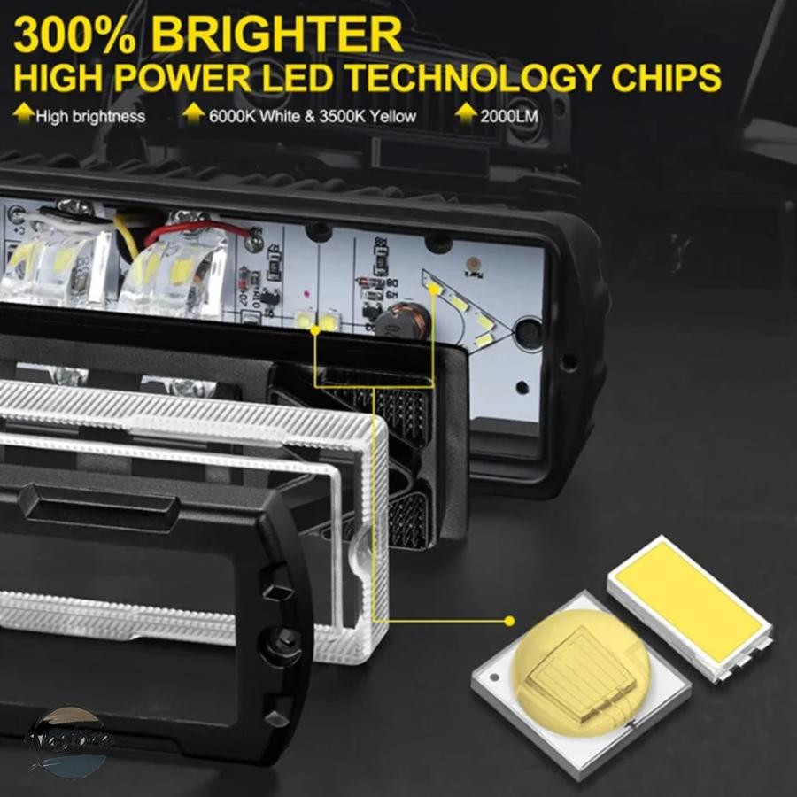 並行輸入品 LEDバー 6インチ 4X4 車 ライト LED作業補助 ヘッドライト