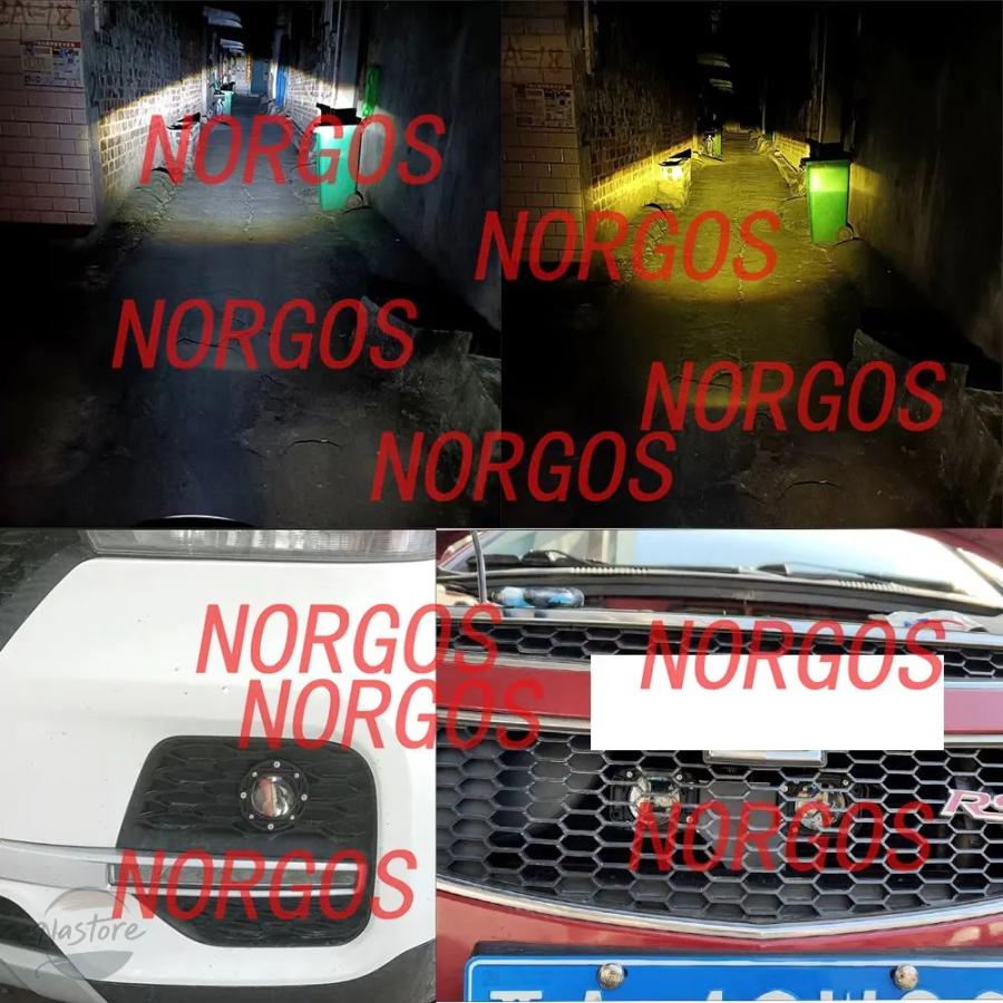 並行輸入品 NORGOS 12V 24V 3インチ フォグランプ ピックアップ