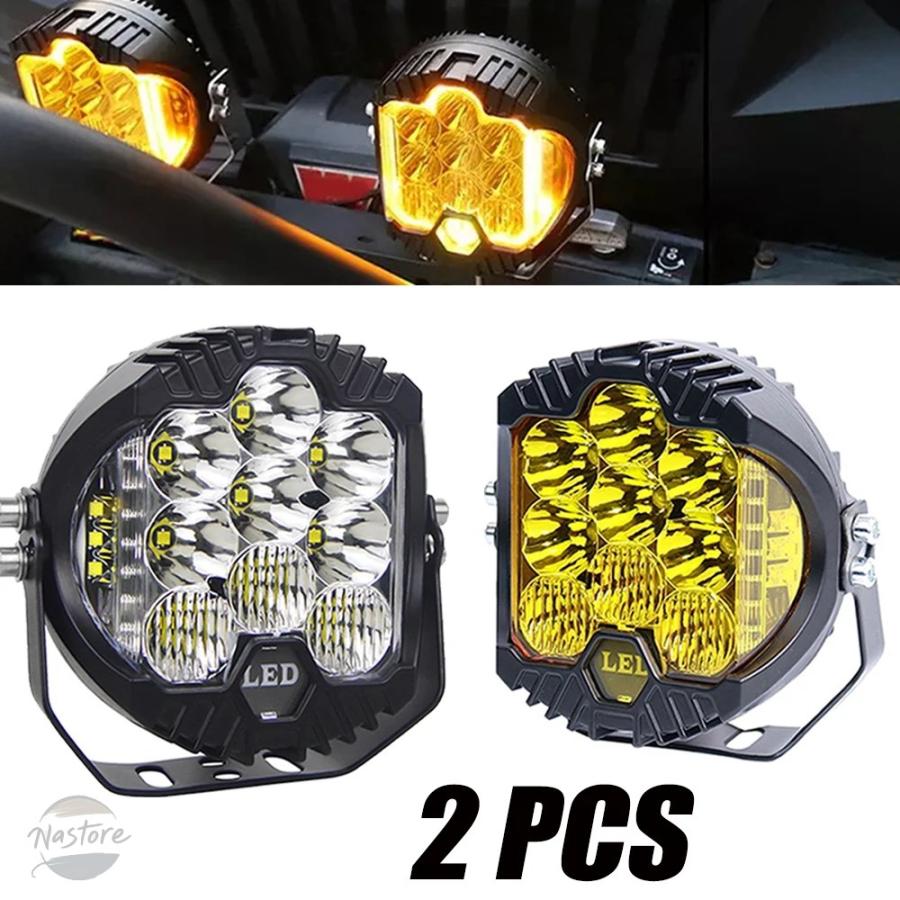 並行輸入品 7インチ LED オフロード 4X4 アクセサリー 90W 3000K