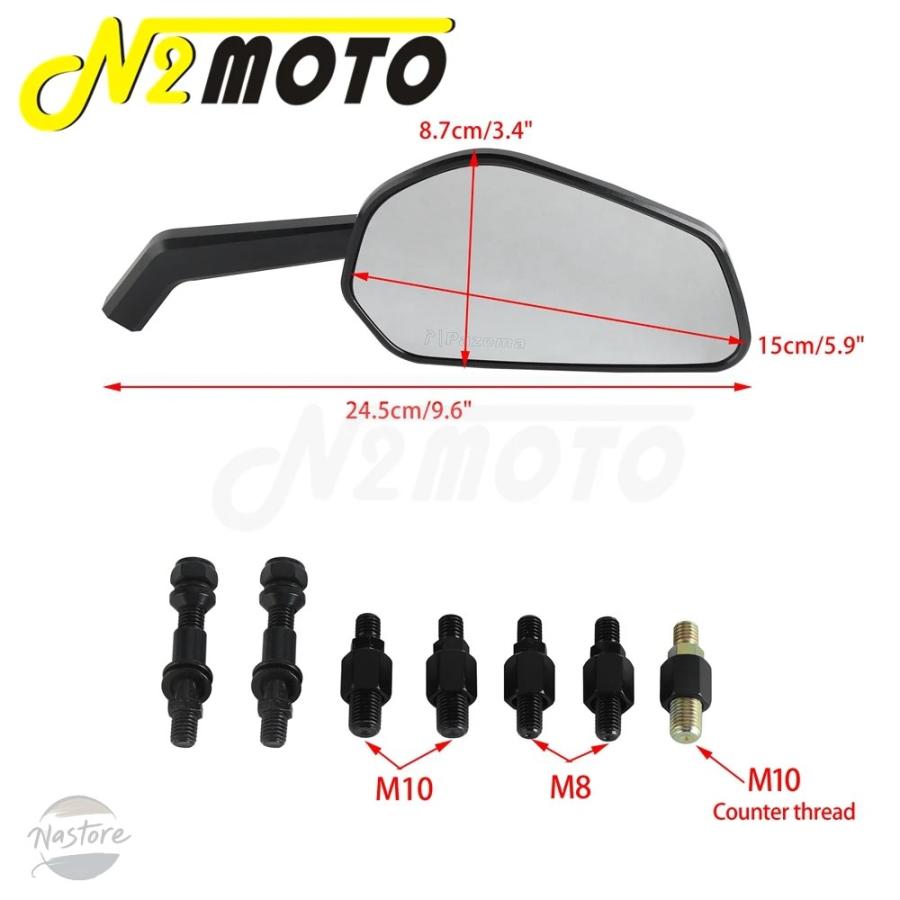 並行輸入品 バイク ミラー ハーレー ソフテイル ローライダー ST S