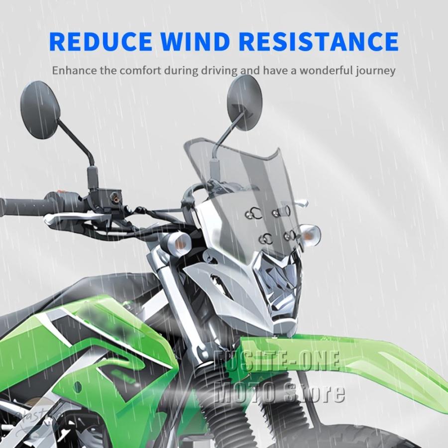 並行輸入品 バイク スクリーン KLX 230 S アドベンチャー フロント