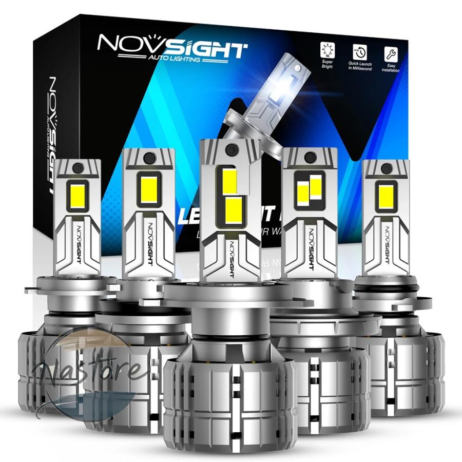 並行輸入品 n60 ヘッドライト ヘッド ライト novsight 電球 超高輝度ledキャンバス 200w 20000lm h7 h4 ...