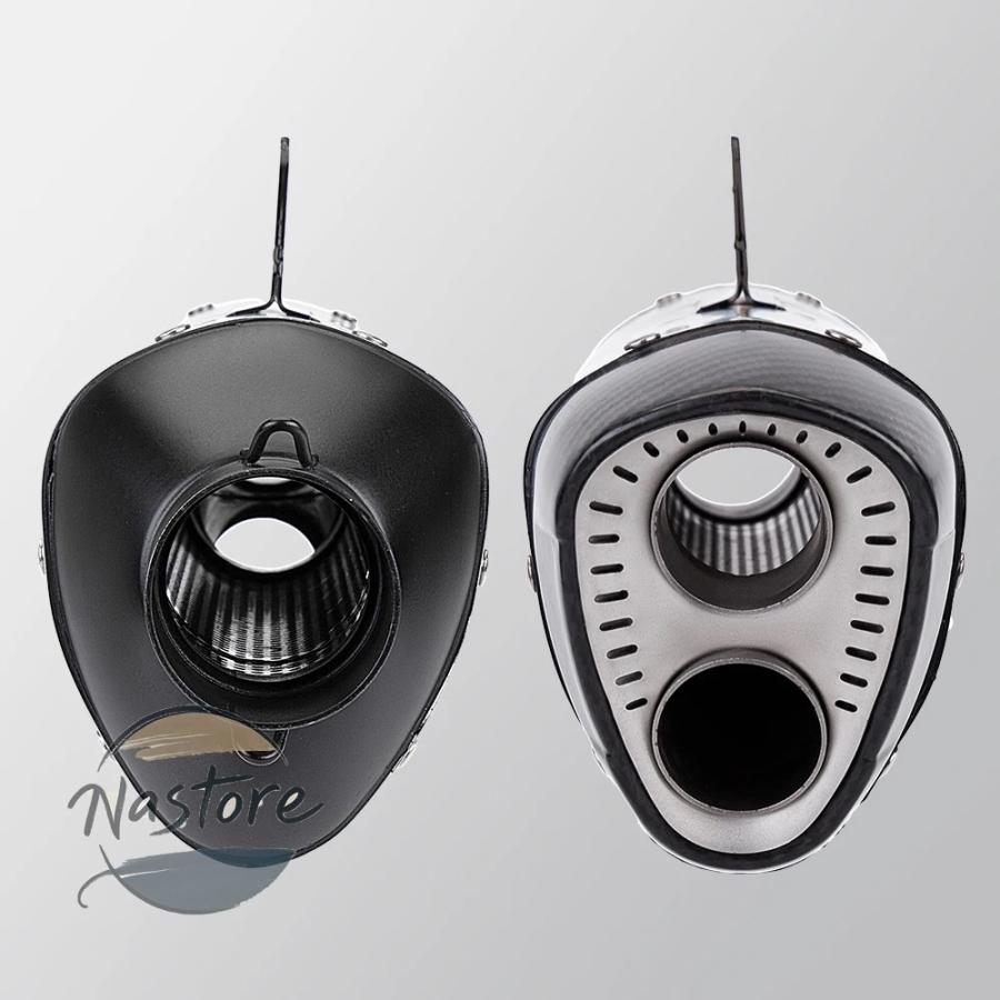 並行輸入品 バイク 部品 カスタムパーツ アクセサリー ダブルホールエキゾーストサイレンサー db k175インレット 51mmの画像