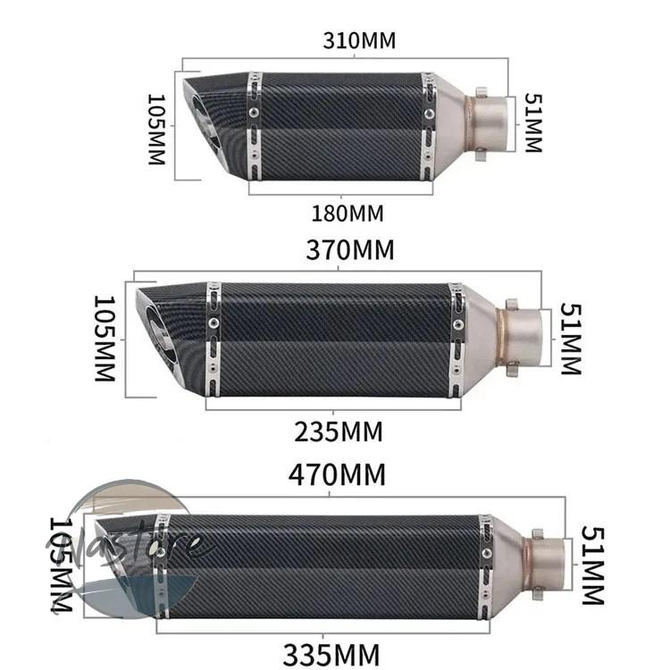並行輸入品 バイク マフラー エキゾースト 二輪 エスケープチューブ 51mm カスタムパーツ 部品 アクセサリー_1