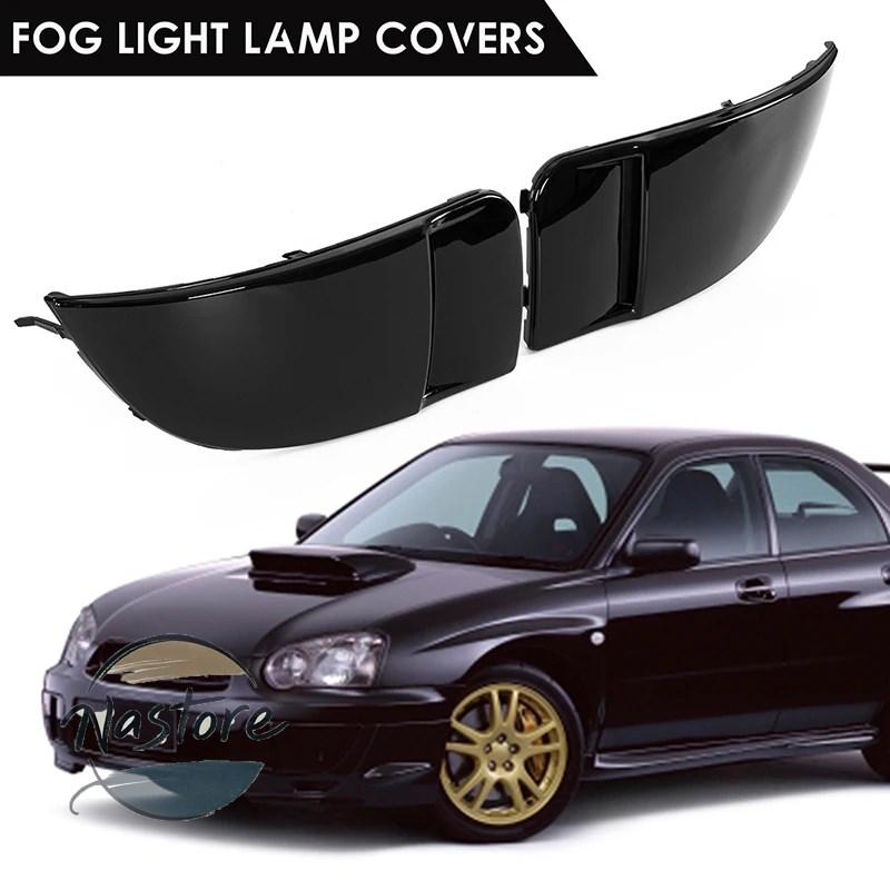 並行輸入品 カバー フロント フォグライト 保護 ベゼルランプ サブルーンプレッサ sti wrx 2004 2005 2個 カスタムパーツ 部品 アクセサリー_3