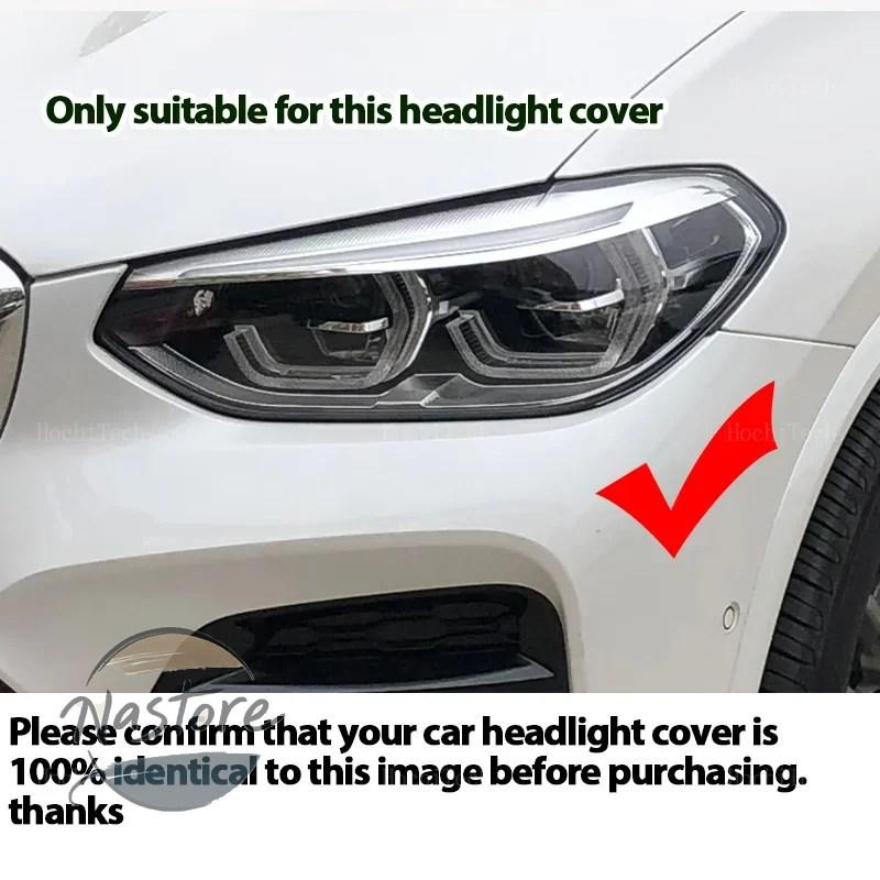 並行輸入品 BMW カバー ヘッド ヘッドライト ライト レンズ ガラス ランプシェード x3 x4 x3m g01 g02 f97 f98 2018 20 部品 カスタムパーツ アクセサリーの画像