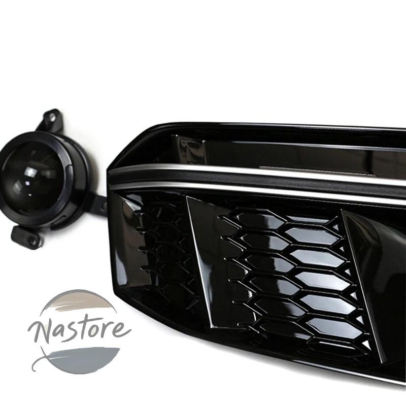 並行輸入品 アウディ audi a4 カバー グリル フロント rolfes バンパー フォグライト トリム b9 s4 s line 2019 2pcs コンベンター カスタムパーツ 部品_5
