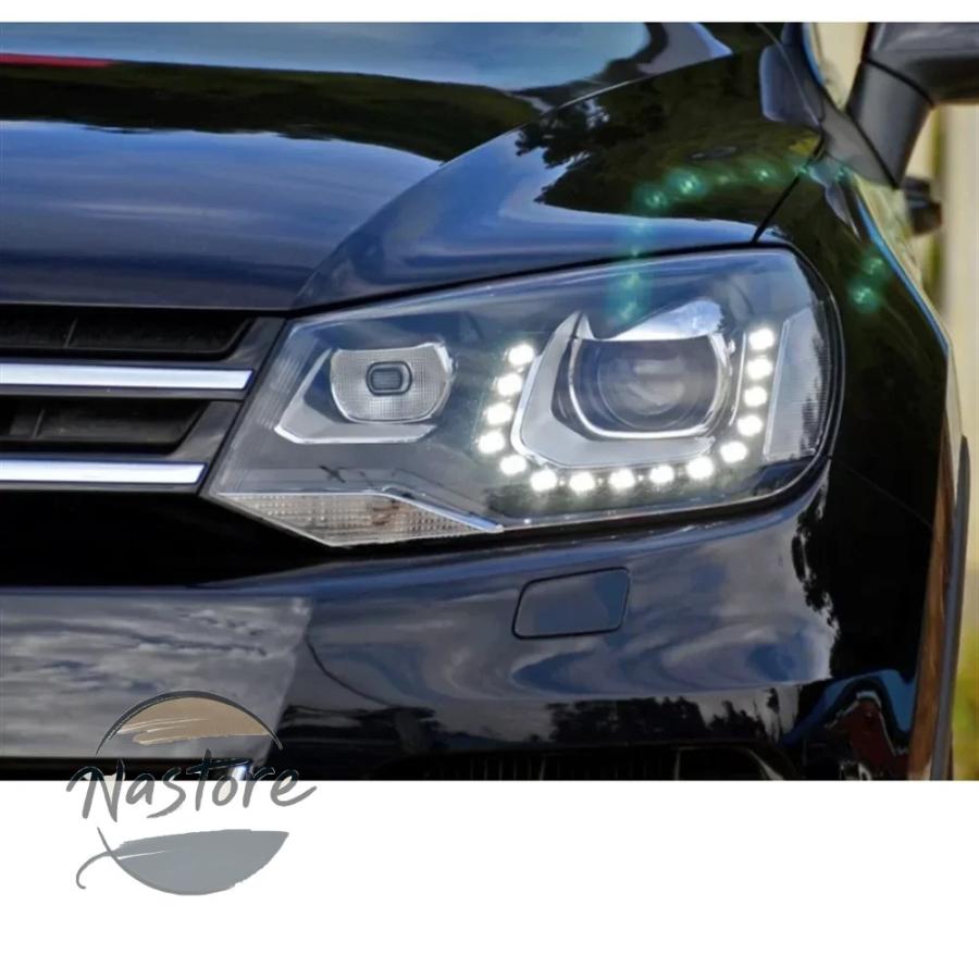 並行輸入品 フォルクスワーゲン volkswagen カバー ヘッドライト フロント ヘッド ライト 2011 2012 2013カー カスタムパーツ 部品 アクセサリーの画像