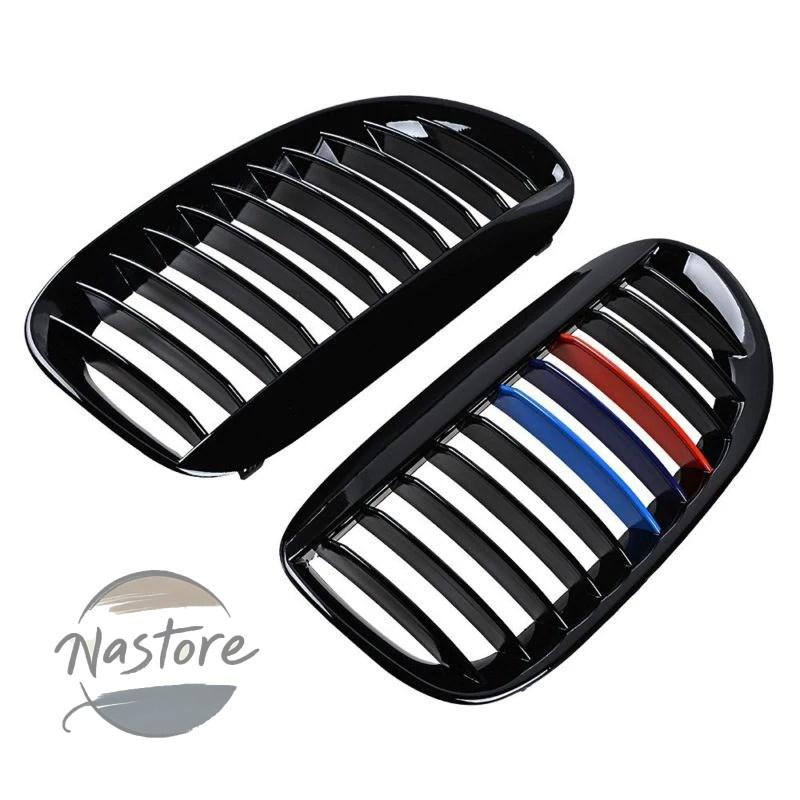 並行輸入品 BMW フロント 光沢グリル e63 e64 650i 645ci m6 04 10 coupe convertible カラーm ブラック 2個 部品 カスタムパーツ アクセサリー_1
